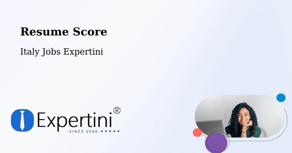 Resume Score & Job Description Match Tool – Melilli - Italy Jobs Expertini